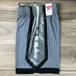Nike Dri-FIT Elite Men's Basketball Shorts (Large, Cool Grey/Black/White/White